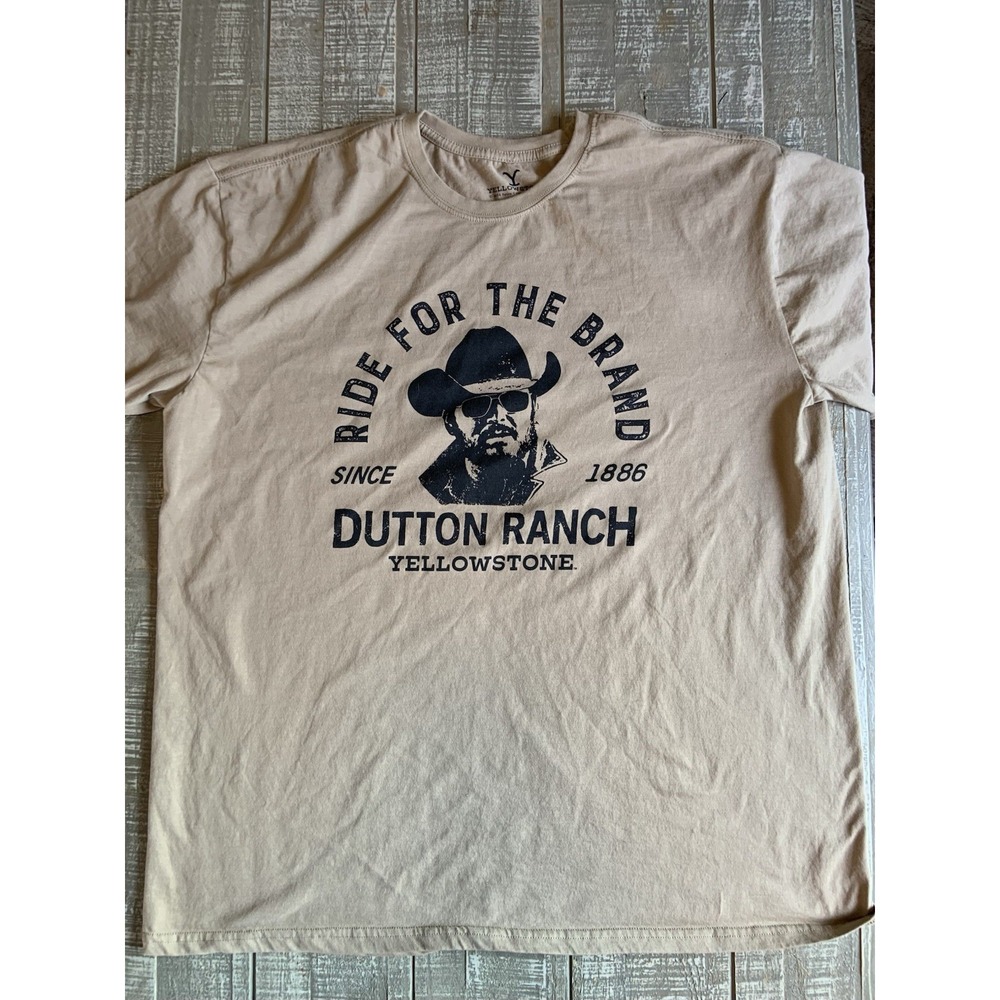 Yellowstone Rip Cowboy Rebel Label Short-Sleeve T-Shirt Men's Size 2XL‎ XXL